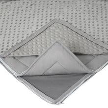 10 lb Weighted Blanket | Silky MicroPeach Fabric | 40”x75” | Twin Size | London Grey | Exclusive Stay-Put Zipper System