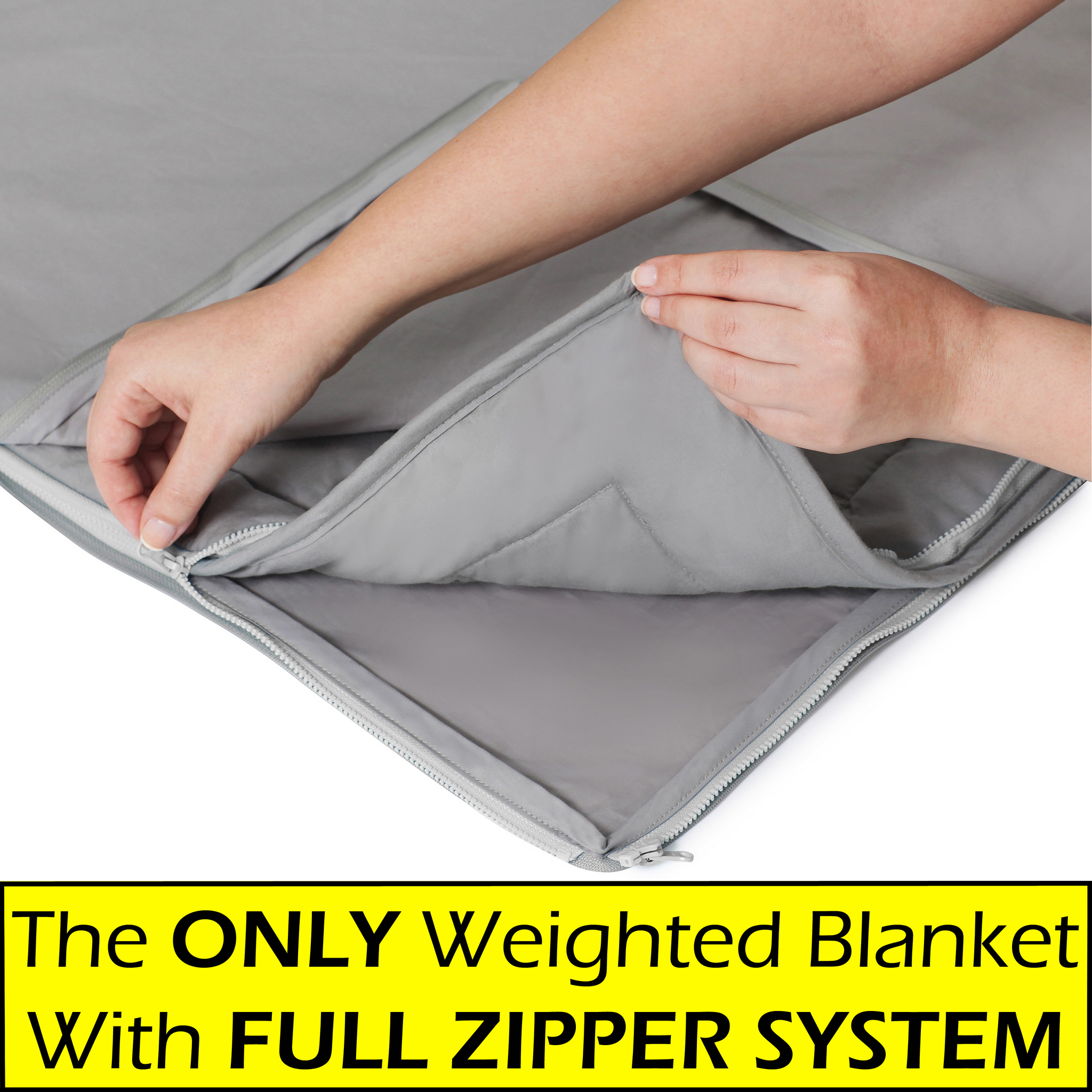 Silky Soft Cooling MicroPeach Duvet Cover Queen Size Serenity Engineered Weighted Blanket