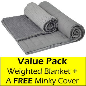 10 lb Weighted Blanket | Silky MicroPeach Fabric | 40”x75” | Twin Size | London Grey | Exclusive Stay-Put Zipper System